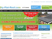 Tablet Screenshot of diy-flat-roof.com